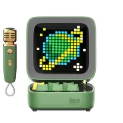 Divoom Ditoomic Bluetooth Speaker Microphone Karaoke Function - Green